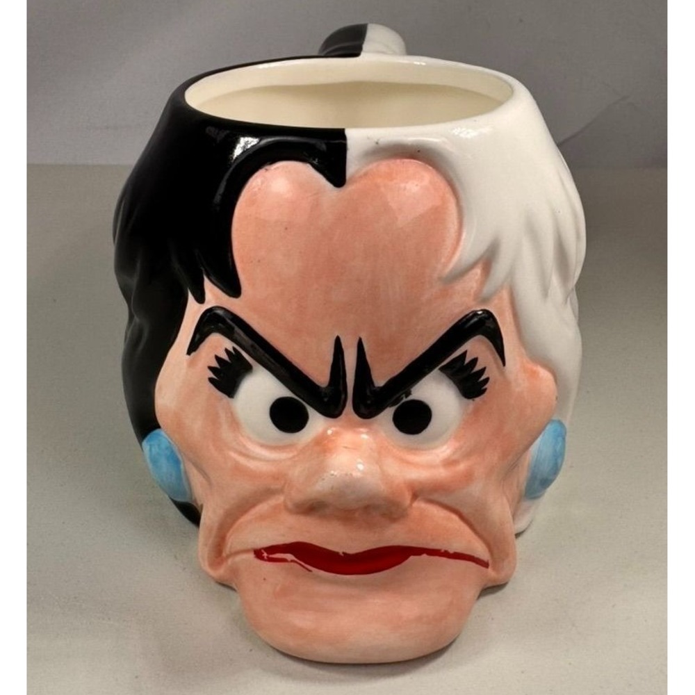 Vintage Disney‎ Cruella de Vil 3D Mug Applause 41644 Villains 101 Dalmatians